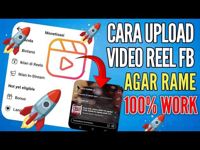 CARA UPLOAD VIDEO REEL FACEBOOK YANG BENAR - AGAR BANYAK PENONTON DAN DI REKOMENDASIKAN