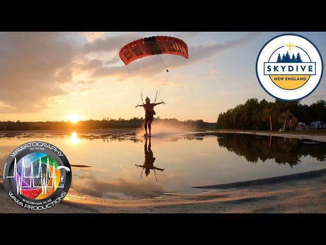 Pond Swooping Compilation Skydive New England 4K Wawa Productions Summer Tour #jumpsne Lebanon Maine