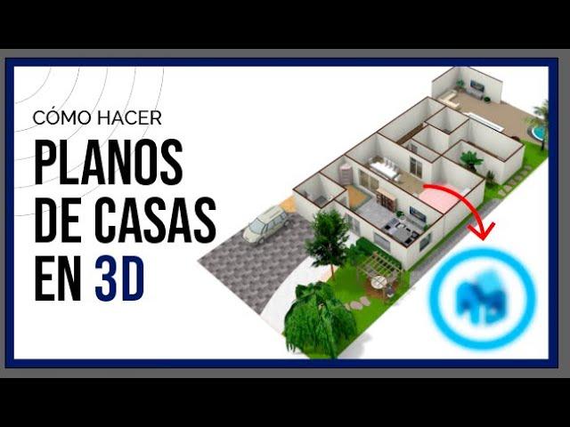 ‍️ Cómo hacer PLANOS de casas en 3D | Programa GRATUITO  | Tutorial FloorPlanner