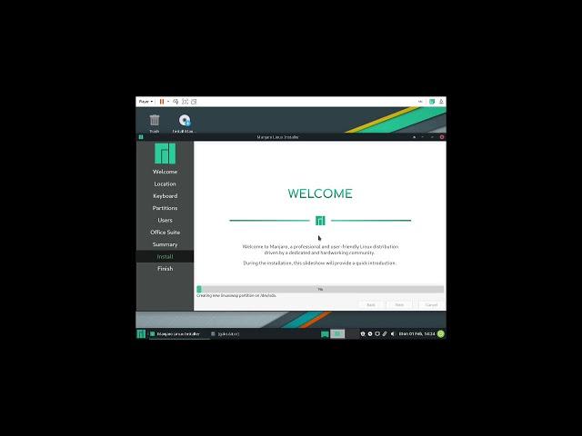 How to install Manjaro XFCE