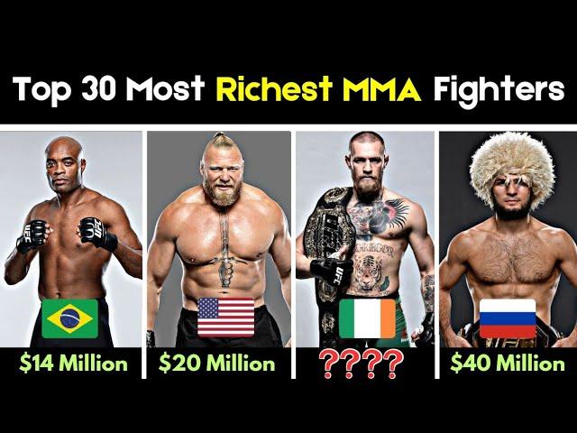 Top 30 Richest MMA Fighters 2024 ($6 Million-$200 Million)