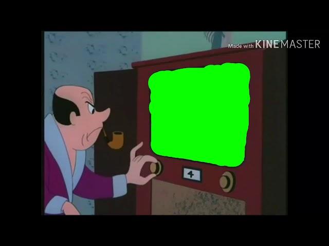 The Guy Break His own TV Green Screen