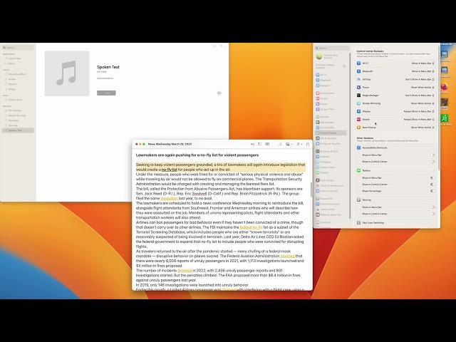 Text to Speech Using Enhanced Voices from macOS Ventura