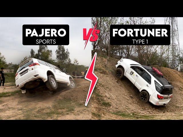 Fortuner VS Pajero Sports | OffRoad Performance Comparison | 4WD 4x4 2024