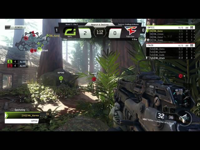 3/22 NA Pro Division OpTic Gaming vs FaZe Clan - Call of Duty® World League