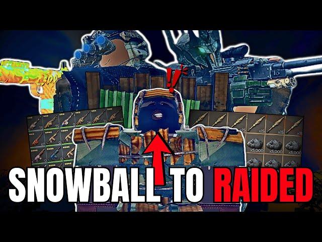 SNOWBALLING UNTIL I GET RAIDED | Fallen Survival