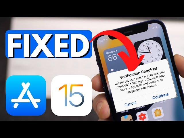 FIX" Verification Required When Installing Free Apps on iPhone & iPad iOS 15