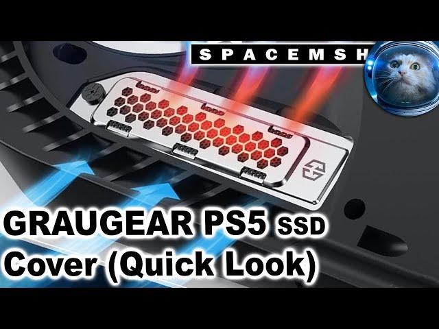 GRAUGEAR PS5 SSD Heatsink Cover Set Quick Look and Installation