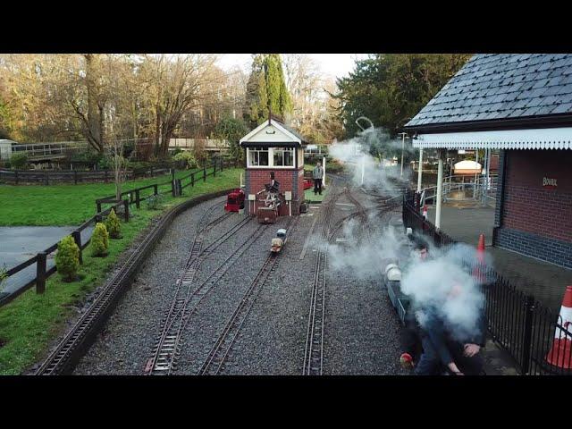 71/4 gauge Black 5 &5" gauge  B1live steam locomotives at CMES Cardiff