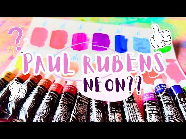 Too Neon or Not Enough?? Paul Rubens Neon Watercolors