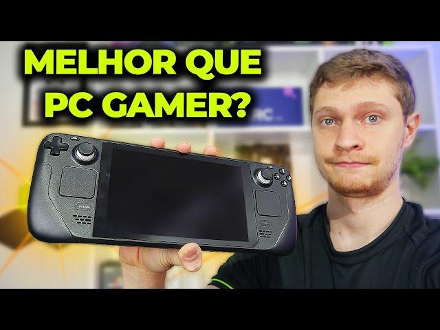 O STEAM DECK É MELHOR QUE UM PC GAMER? TESTE DO CONSOLE PORTÁTIL DA STEAM! GOSTEI?