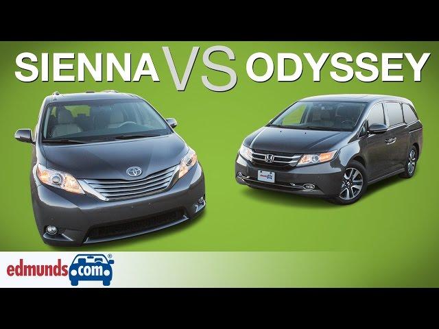 Honda Odyssey vs Toyota Sienna | Edmunds A-Rated Minivans Face Off