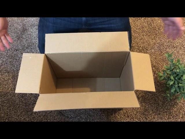 How to Close a Box without Tape in less than 1 minute