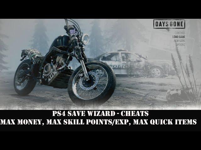 [PS4] Days Gone - Max Money, Max Skill Points/EXP, Max Quick Items | PS4 Save Wizard