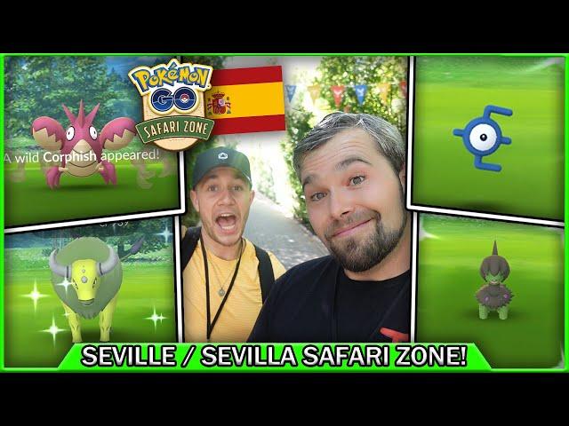 SURPRISE SHINY UNOWN DROP! SEVILLA/ SEVILLE SAFARI ZONE! (Pokémon GO)