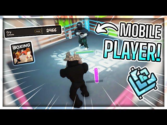 SPARRING THE BEST MOBILE PLAYER IN BOXING BETA (ROBLOX) | Diamond Sparring #2