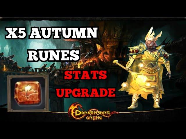 MY NEWEST PVE ENDGAME STATS WITH THE NEW AUTUMN RUNES  + BGH SET | Drakensang Online