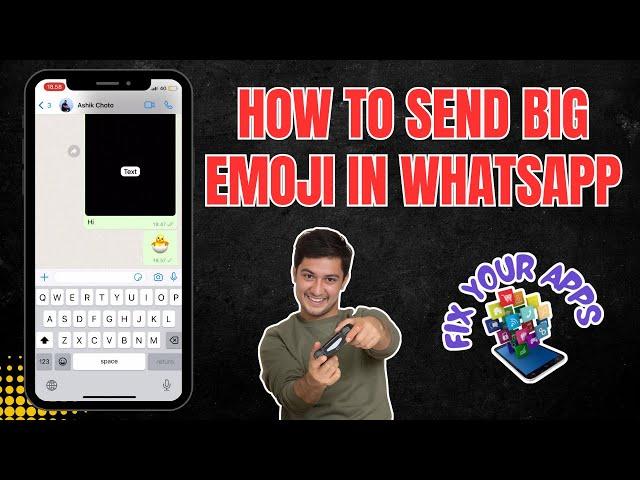 How to Send Big Emoji in WhatsApp | Enlarge Your Emojis