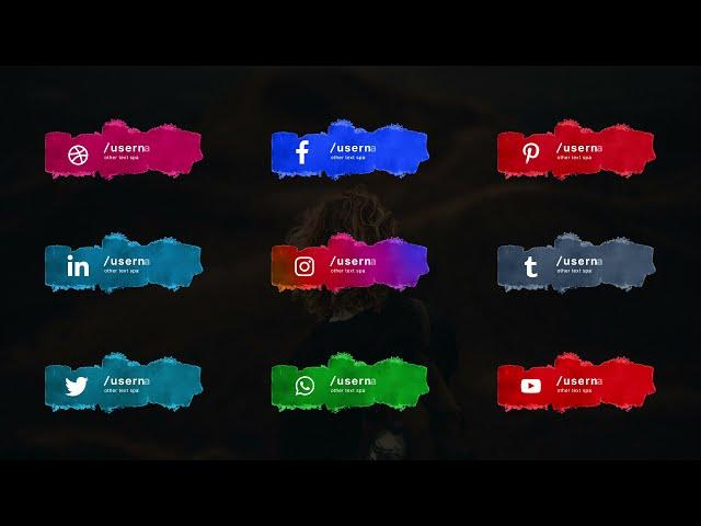 Free Download: Social Media Lower Third After Effect Templates