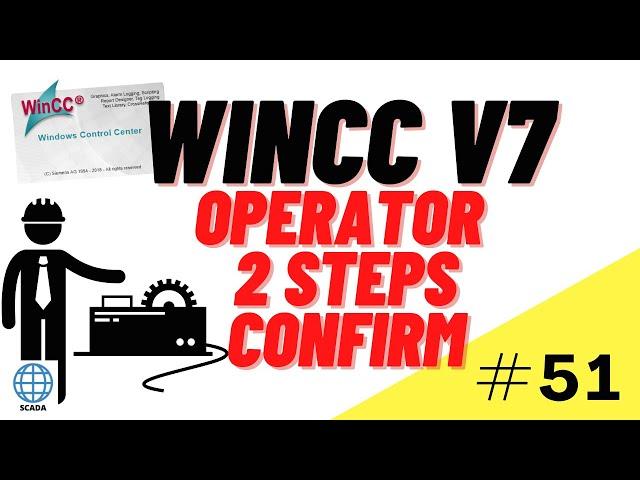 MessageBox in C-action. Operator 2-steps confirmation. SCADA WinCC V7 Tutorial #51