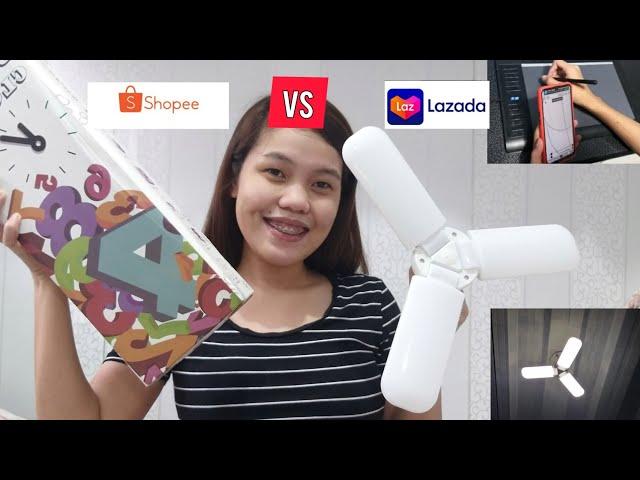 SHOPEE  VS LAZADA HAUL |Tech+Home Decor +Vlogging Clip on Mic