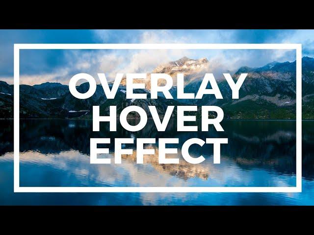 How To Create Image Overlay Hover Effect Using HTML, CSS and JavaScript | Speed Code