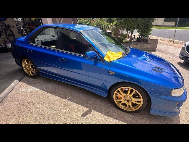 Subaru GC8 WRX  we have REAR SEATS, the CLEAN UP continues