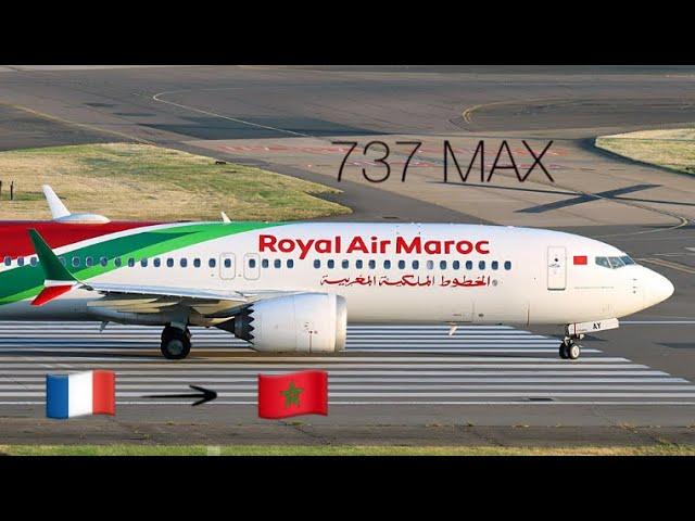 Royal Air Maroc 737 MAX & Lounge  Paris to Casablanca  [FULL FLIGHT REPORT]