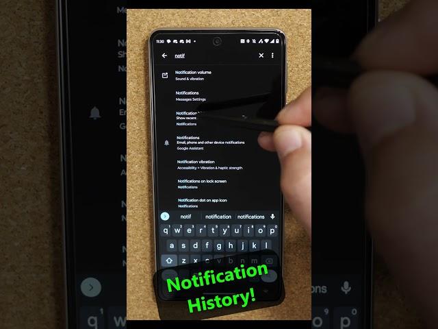 How to Turn On Notification History! Back Up Your Notifications! Save Your Alerts! #shorts