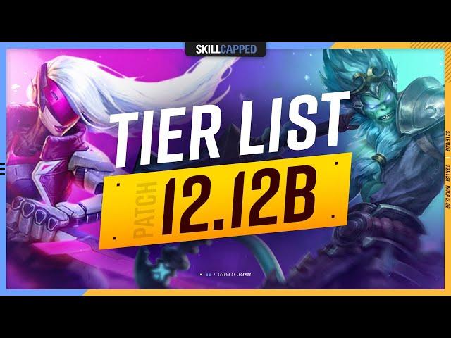 NEW TIER LIST for PATCH 12.12b - League of Legends