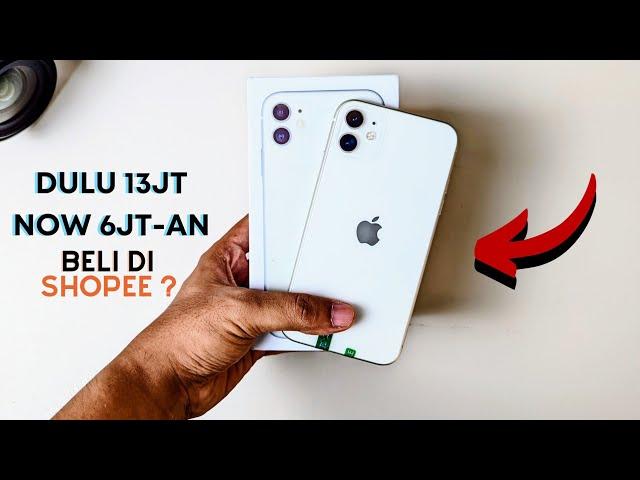 BELI iPHONE di SHOPEE DENGAN RATING TERTINGGI GIMANA KONDISINYA| UNBOXING iPhone 11