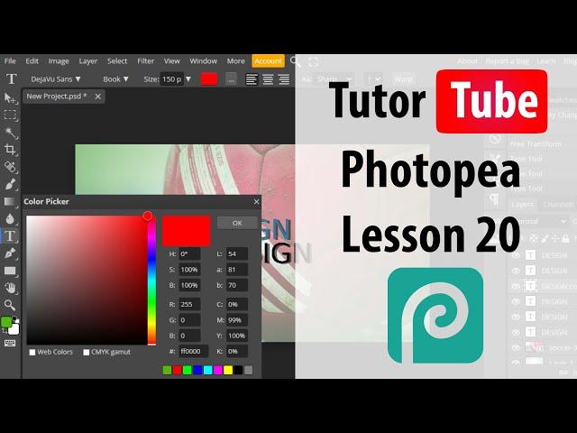 Photopea - Lesson 20 - Quick Selection