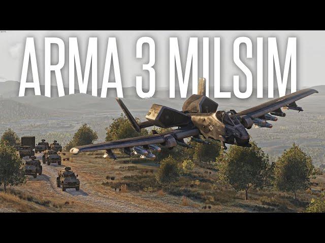 2035 A-10 WARTHOG CONVOY AIR SUPPORT - ArmA 3 Milsim Operation