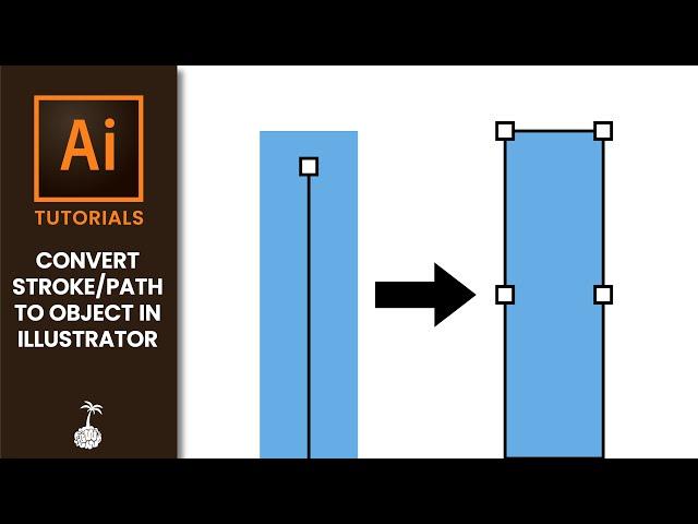 Convert Stroke/Path to Object in Illustrator