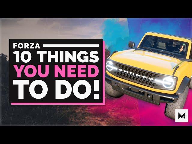 Forza Horizon 5: 10 Fun And Useful Things You Should Do | Forza Horizon 5 Beginners Guide