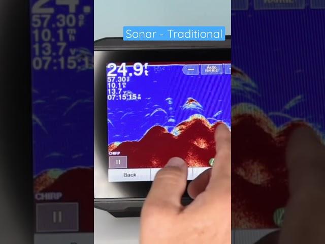 Garmin Echomap UHD - Quick look at the Sonar Traditional screen