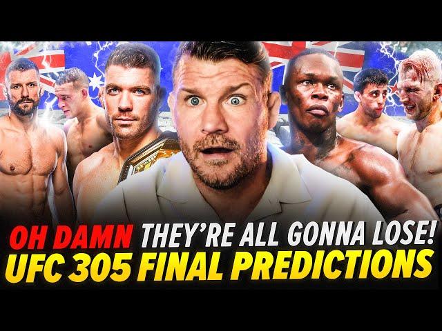 BISPING picks UFC 305: Du Plessis vs Adesanya "THEY WILL ALL LOSE!"  | FINAL PREDICTIONS