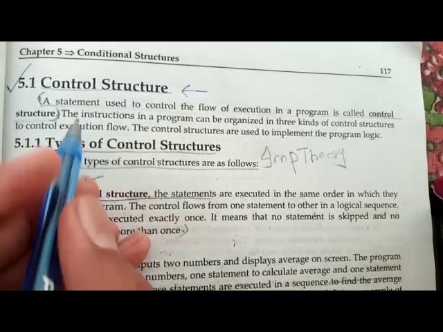 Control structure ; Types of control structure : Sequence , Selection , Repetition, Function call