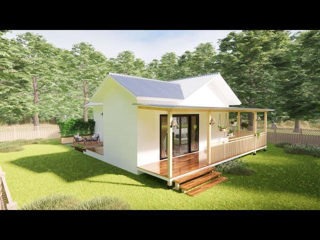 Small House Design (10x13 Meters) With 2 Bedroom