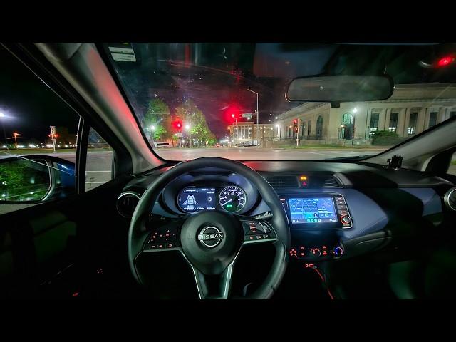 2024 Nissan Versa | Late Night POV Drive (ASMR)