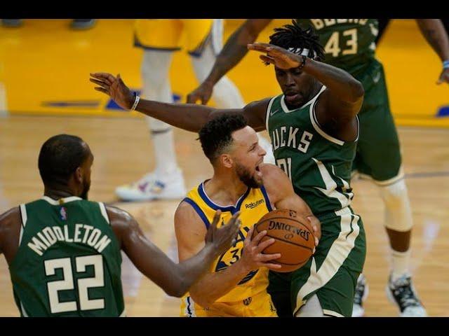 Stephen Curry montage againts Milwaukee Bucks | Blinding lights