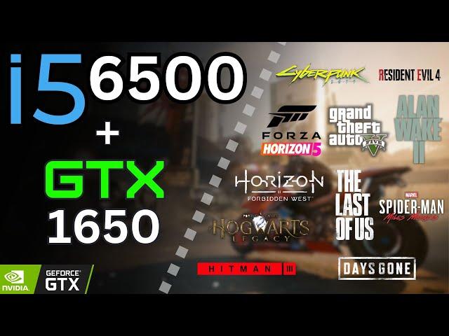 i5 6500 + GTX 1650 Tested in 14 Games (2024) | 1080p