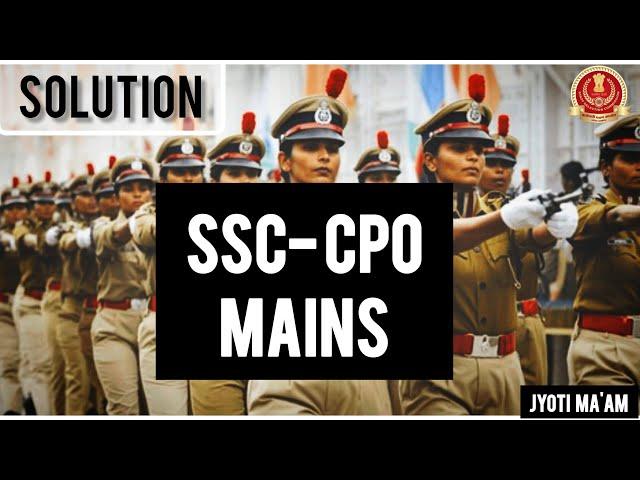 SSC CPO MAINS 2024 PRACTICE PART (2)