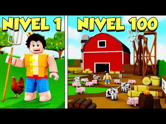 ¡PASAMOS de GRANJA NOOB a GRANJA PRO en ROBLOX!  GASTO +40.000 ROBUX  (Farm Life Tycoon)