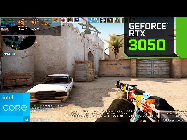 CS:GO : RTX 3050 8GB + i3-12100F