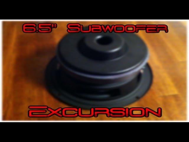 6.5" Subwoofer Excursion Test!  Tang Band Sub Review