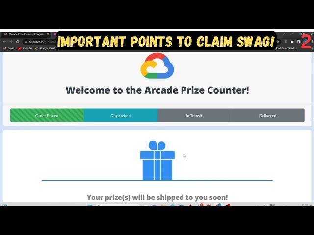 How to Claim Arcade Swag || Qwiklabs Arcade Swag || Free Google Swag