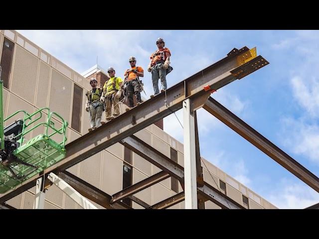 OSU Wexner Medical Center Inpatient Hospital - Pedestrian Bridge Construction