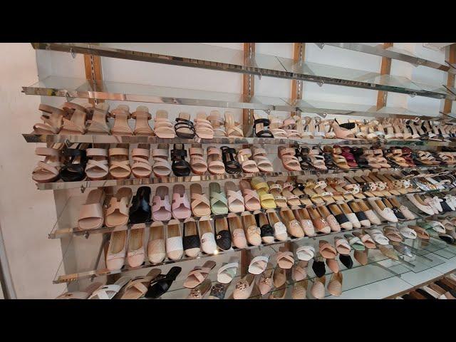 Ladies Footwear Wholesale Market in Yaorat Market,Chinatown,Bangkok,Thailand 2023