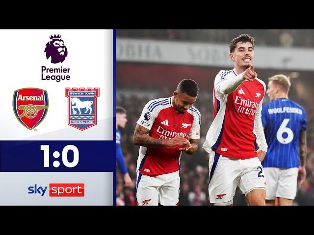 Havertz schießt Gunners auf Platz 2! | FC Arsenal - Ipswich Town F.C. | Highlights - 2024/25